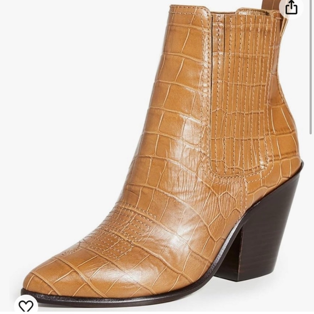 Loeffler Randall Kali Western Boot in Honey | Size 8